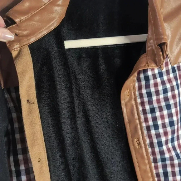 Vintage Westerncore Button Down Plaid Shirt Jacket Boho 90s Fall - Picture 4 of 5